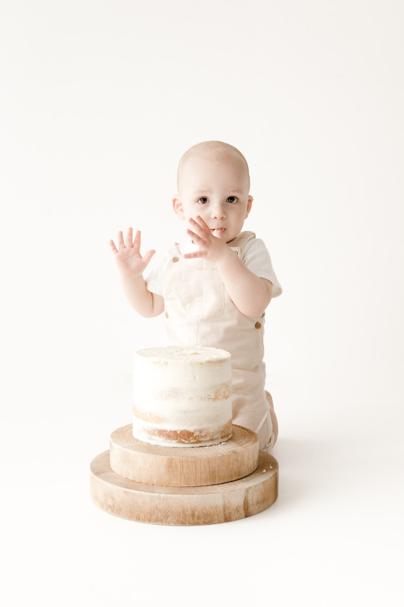 Baby boy cake smash photography in Colchester